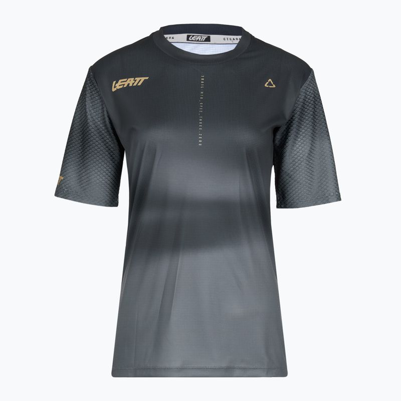 Tricou de ciclism pentru femei Leatt MTB Trail 3.0 ghost black