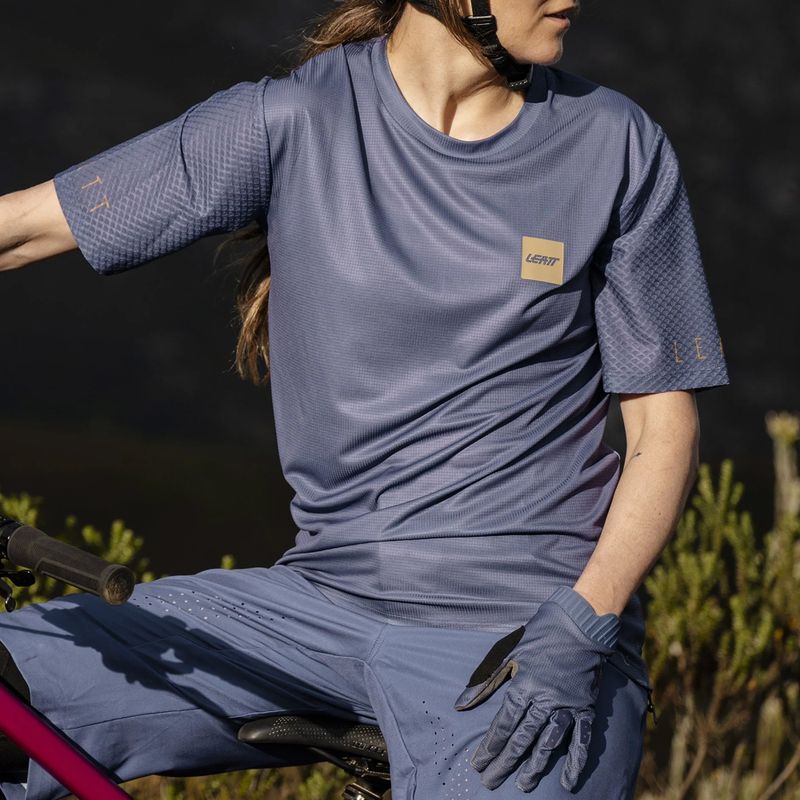 Tricou de ciclism pentru femei Leatt MTB Trail 3.0 cosmic blue 3