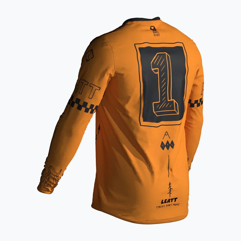 Longsleeve de ciclism pentru copii Leatt MTB Gravity 3.0 JR lager yellow 2