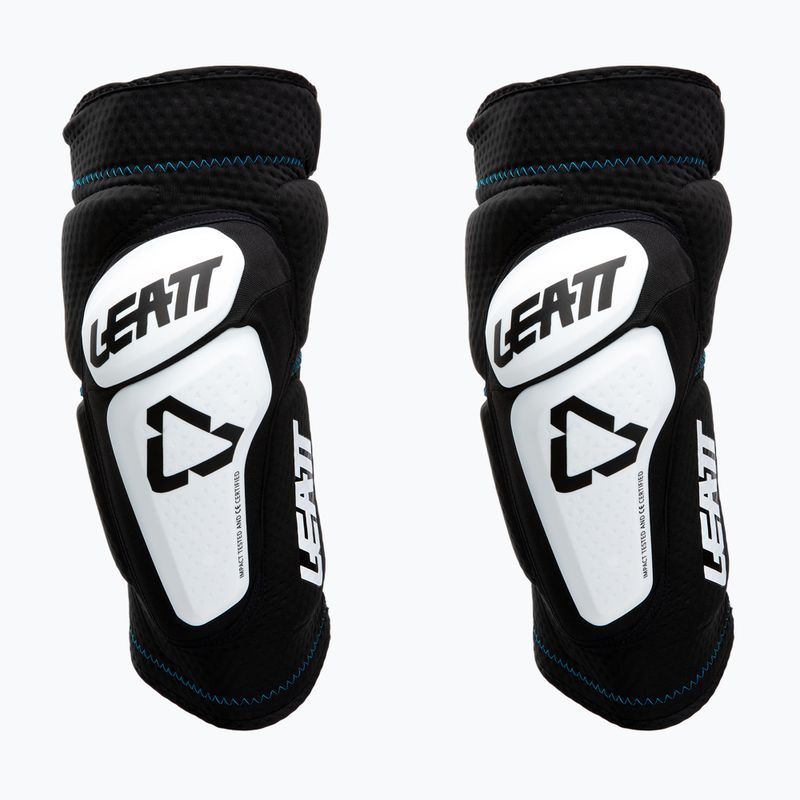 Leatt 3DF 6.0 protecții pentru genunchi negru și alb 5018400490