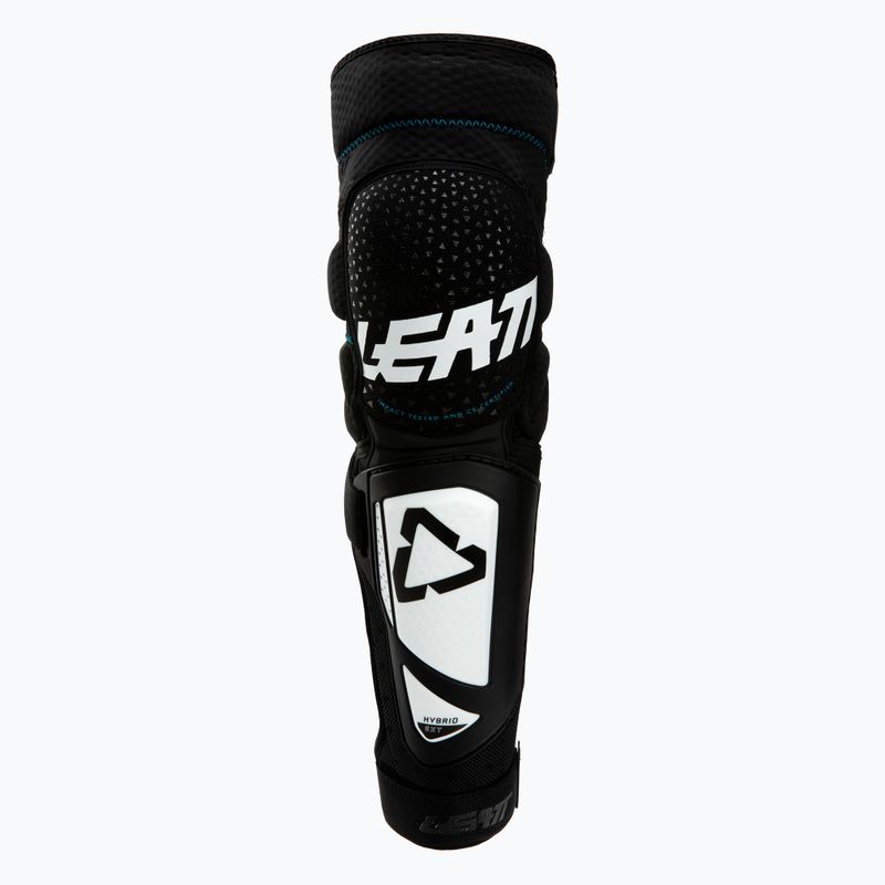 Protecții pentru genunchi Leatt 3DF Hybrid EXT negru și alb 5019400740