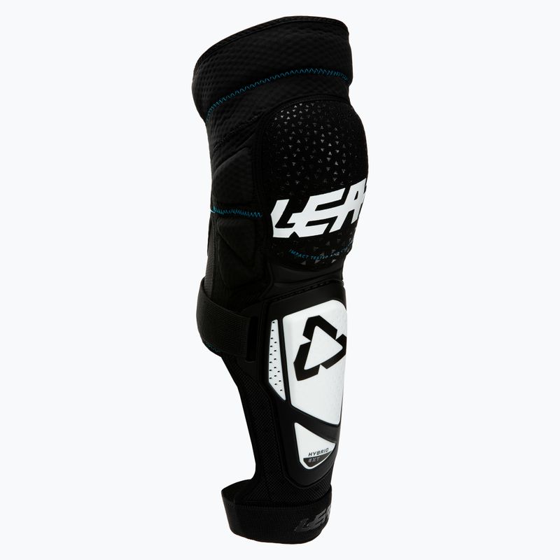 Protecții pentru genunchi Leatt 3DF Hybrid EXT negru și alb 5019400740 2