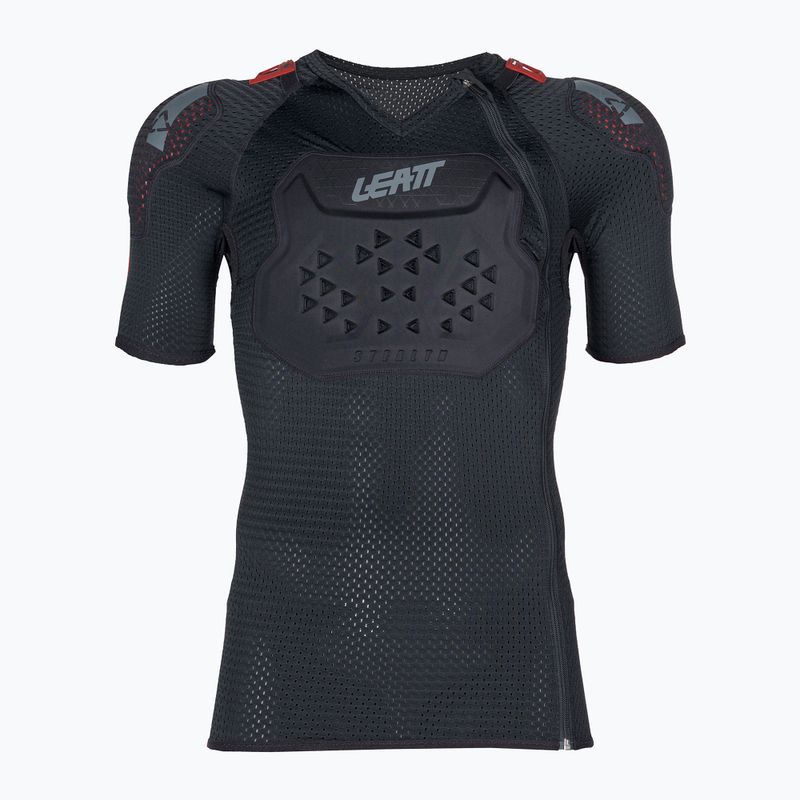 Tricou de ciclism cu apărători Leatt Airflex SS negru 5020004240