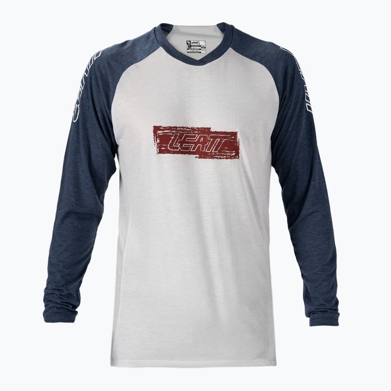Bărbați Leatt MTB 2.0 Lung tricou de ciclism alb 5021120541