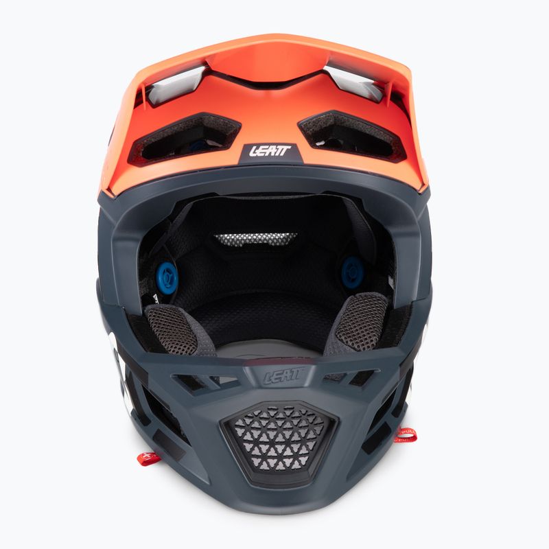 Cască de bicicletă Leatt MTB 4.0 Gravity V22 portocalie/neagră 1022070512 2