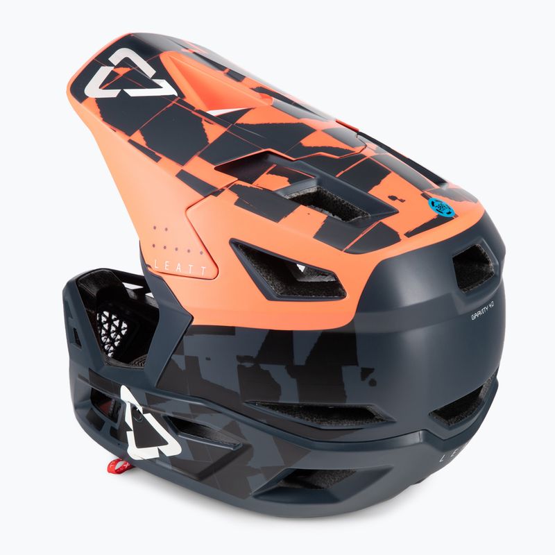 Cască de bicicletă Leatt MTB 4.0 Gravity V22 portocalie/neagră 1022070512 4