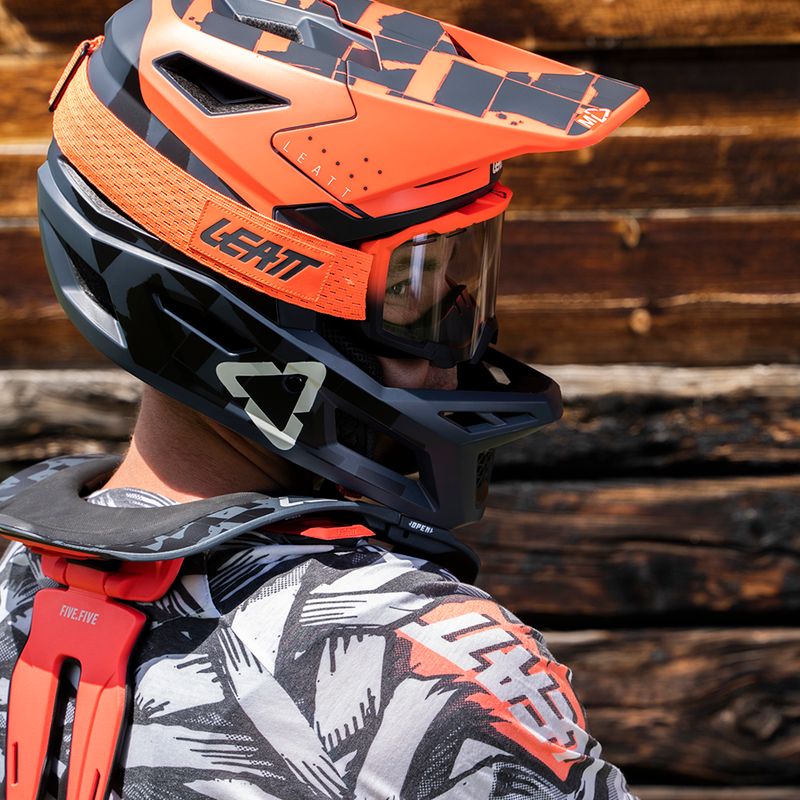 Cască de bicicletă Leatt MTB 4.0 Gravity V22 portocalie/neagră 1022070512 9