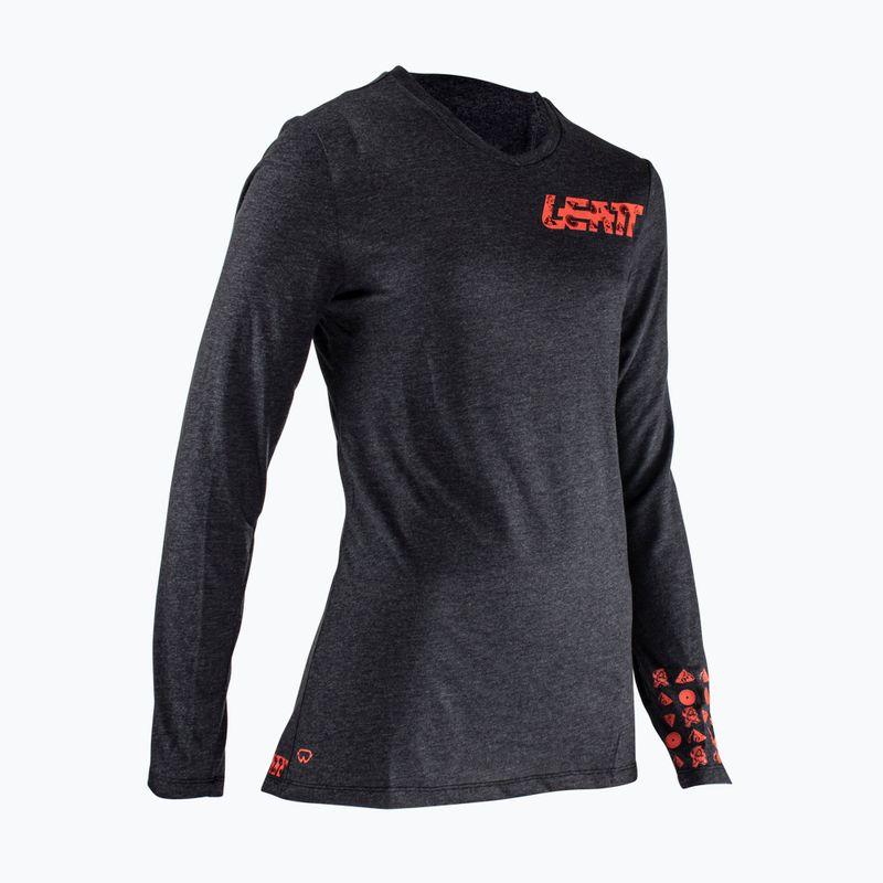 Leatt MTB Gravity 2.0 tricou de ciclism pentru femei negru 5022080650