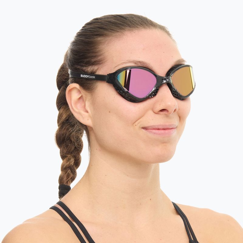 Ochelari de înot BuddySwim OzeanX Mirror black / iridium 2