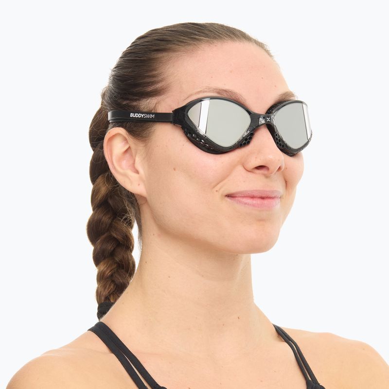 Ochelari de înot BuddySwim OzeanX Mirror black / silver 6