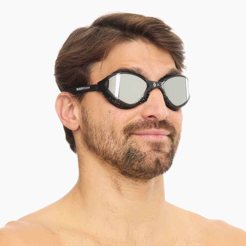 Ochelari de înot BuddySwim OzeanX Mirror black / silver 7