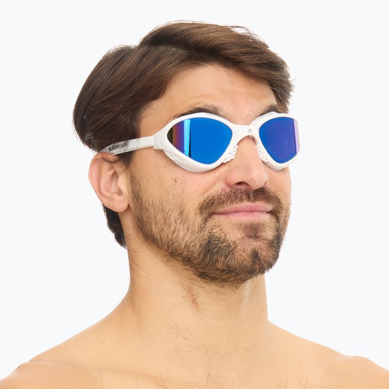 Ochelari de înot BuddySwim OzeanX Mirror white / blue 7