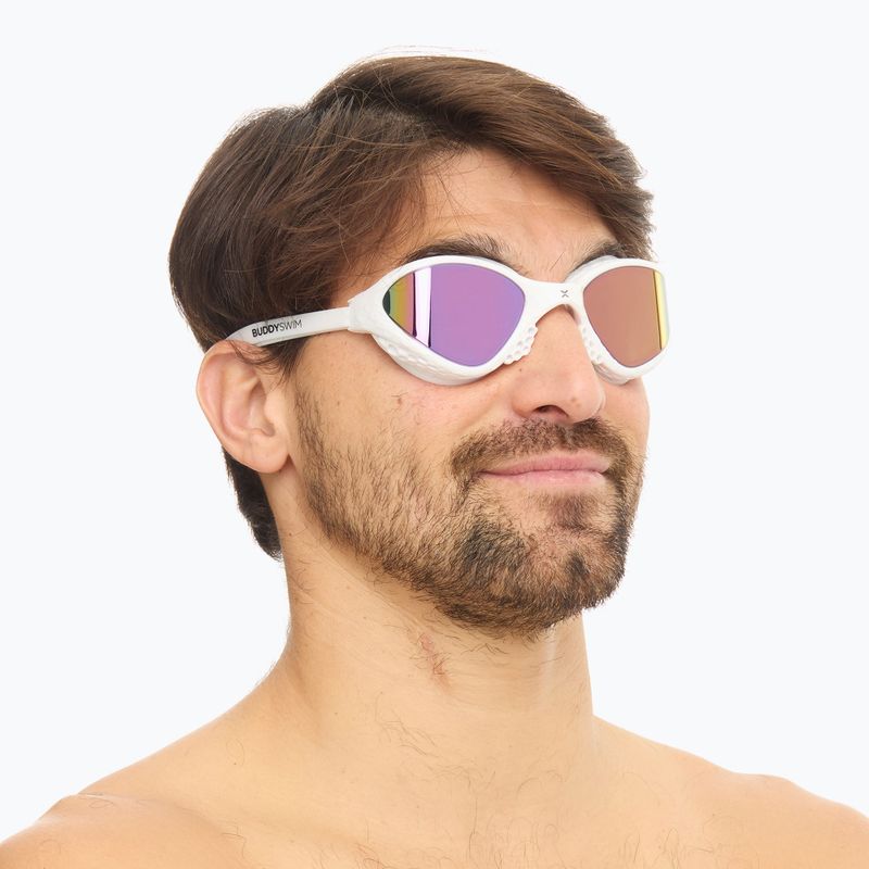 Ochelari de înot BuddySwim OzeanX Mirror white / iridium 3