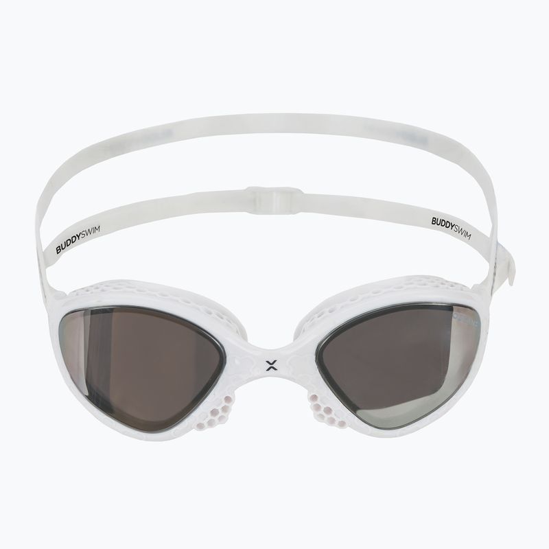 Ochelari de înot BuddySwim OzeanX Mirror white / silver 2