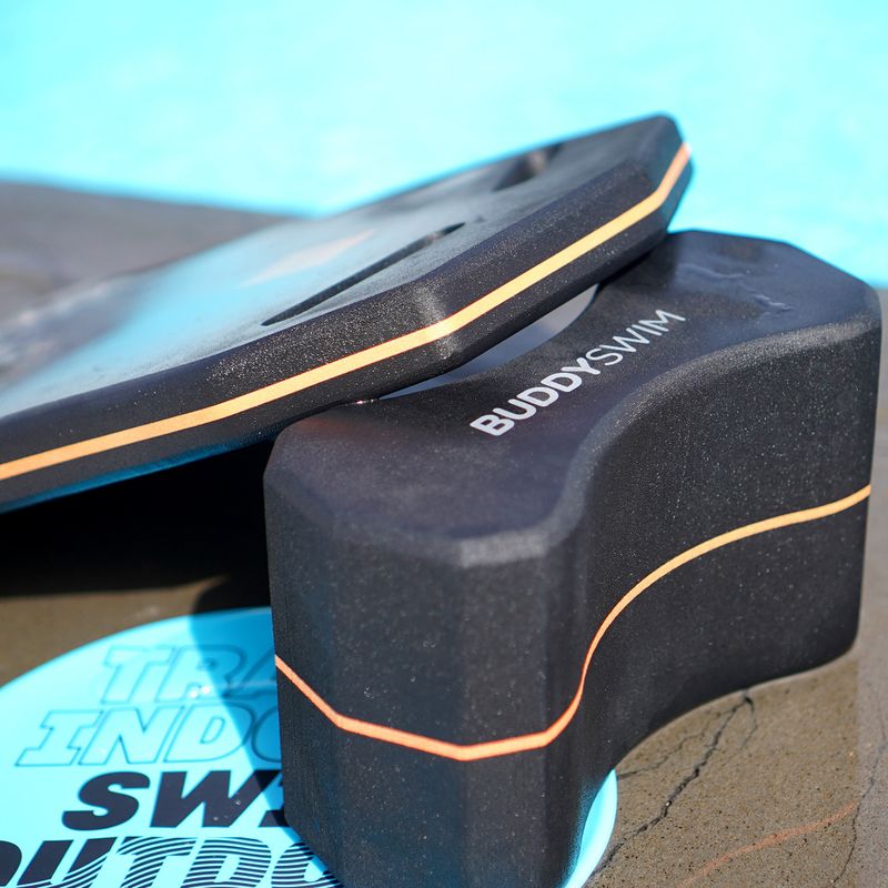 Placă de înot BuddySwim Kickboard black/orange 3