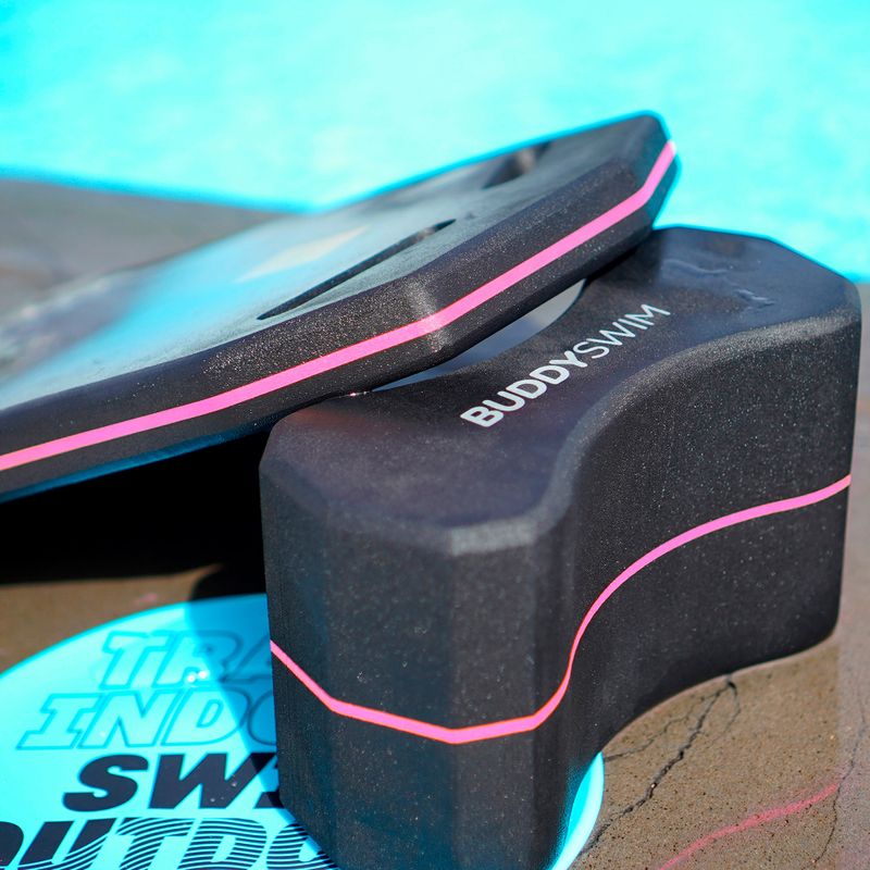 Placă de înot BuddySwim Kickboard black/pink 3