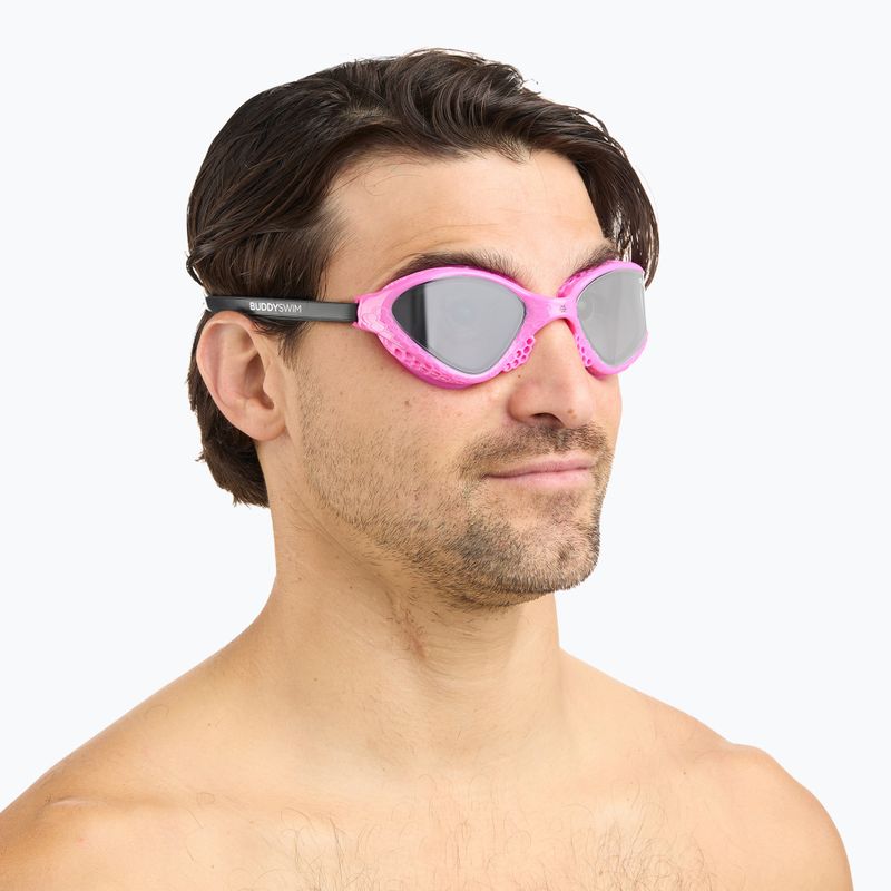 Ochelari înot BuddySwim Ozean pink/black/smoke 3