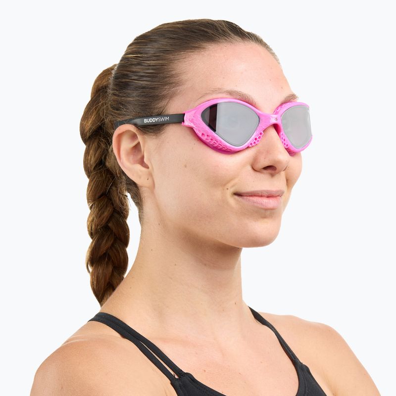 Ochelari înot BuddySwim Ozean pink/black/smoke 4