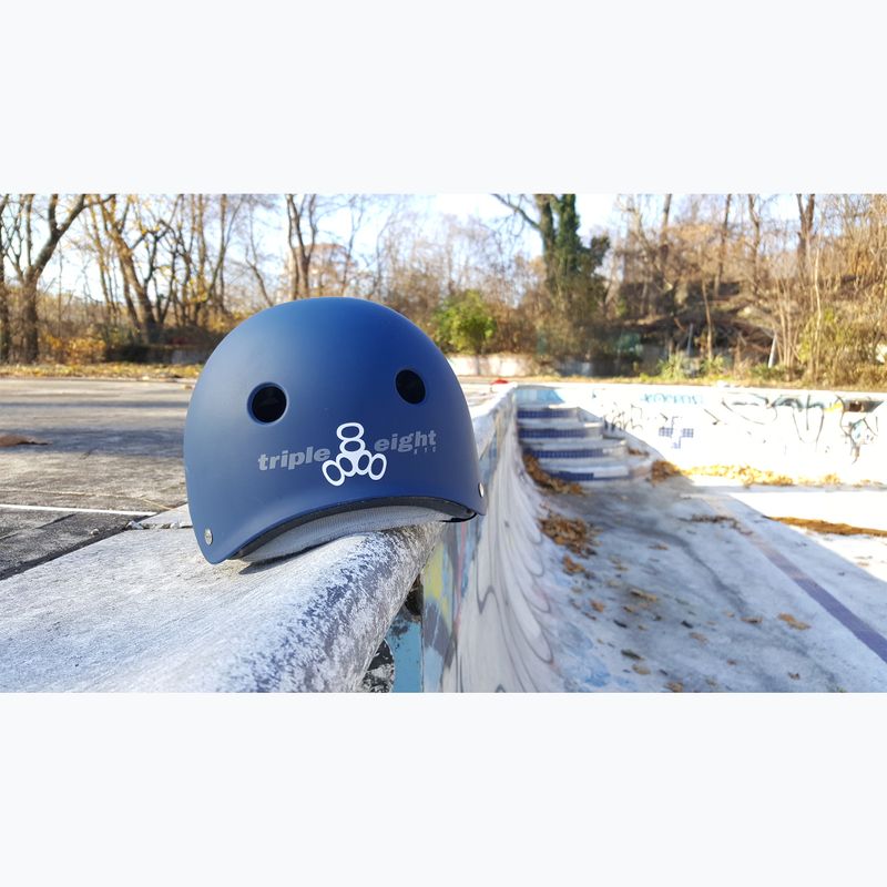Cască Triple Eight The Certified Sweatsaver navy matte 3
