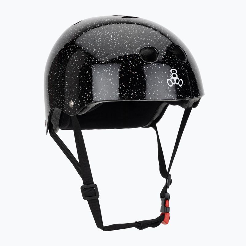 Cască Triple Eight The Certified Sweatsaver black glitter