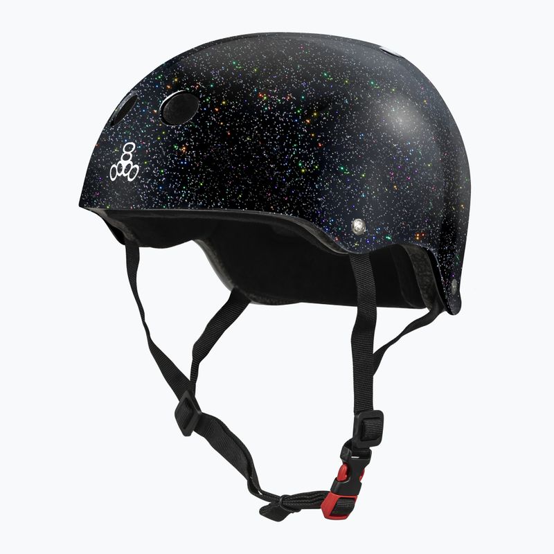 Cască Triple Eight The Certified Sweatsaver black glitter
