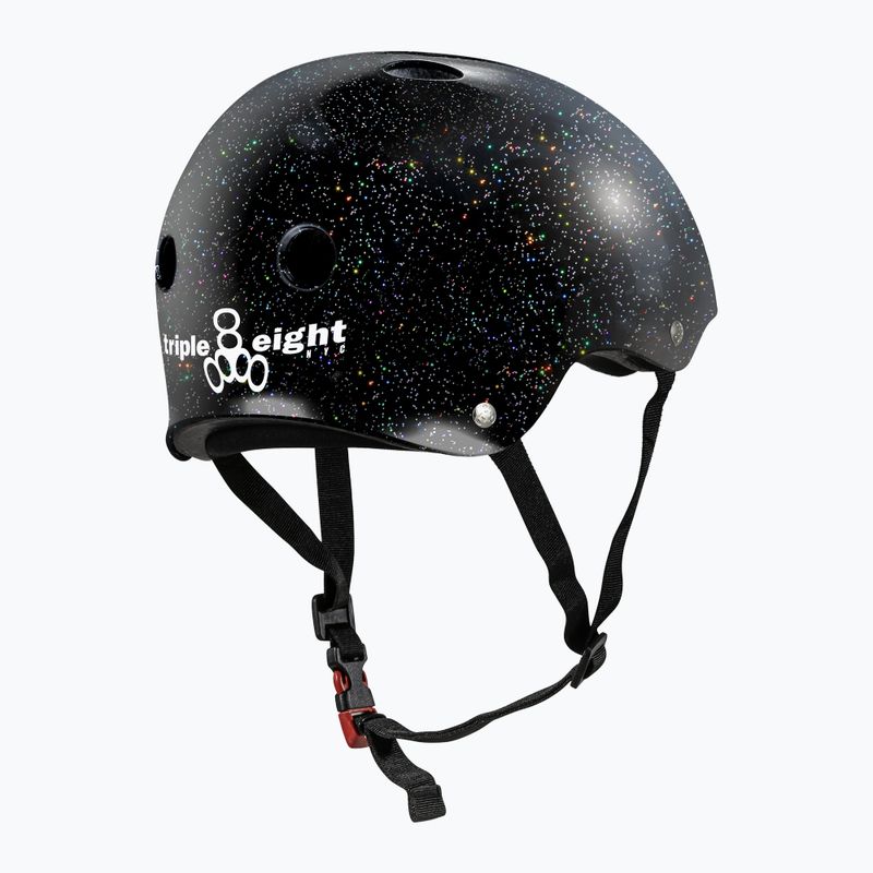 Cască Triple Eight The Certified Sweatsaver black glitter 2