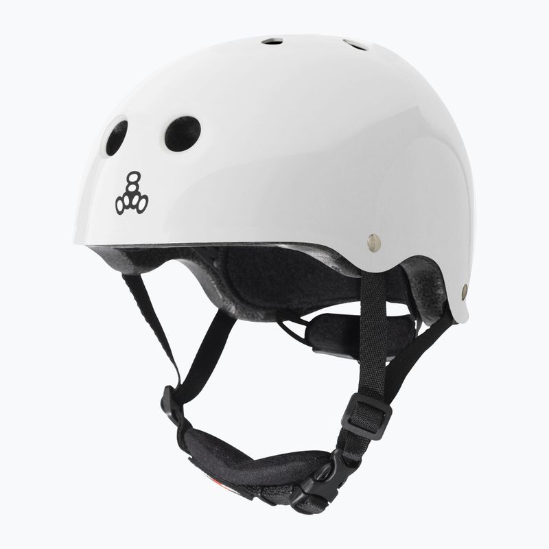 Cască pentru copii Triple Eight Lil 8 Youth white glossy