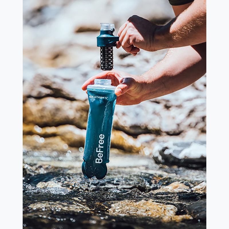 Sticlă turistică cu filtru Katadyn BeFree Filter AC 500 ml slate blue 6