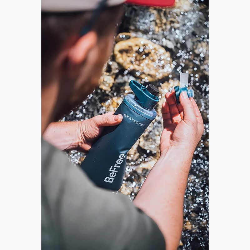 Sticlă turistică cu filtru Katadyn BeFree Filter AC 1 l slate blue 7