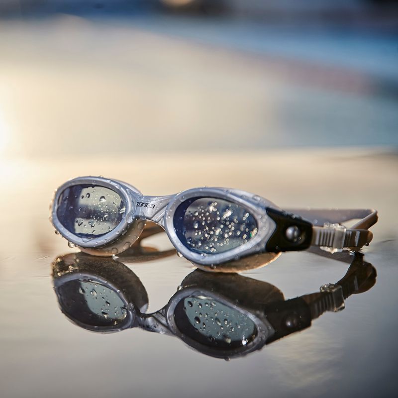 Ochelari de înot ZONE3 Apollo Swim silver/black/tinted blue 2