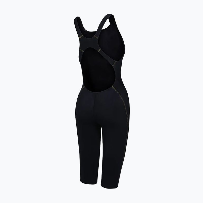 Costum de baie întreg pentru femei ZONE3 FINA Approved Performance Gold Kneeskin black/gold 2