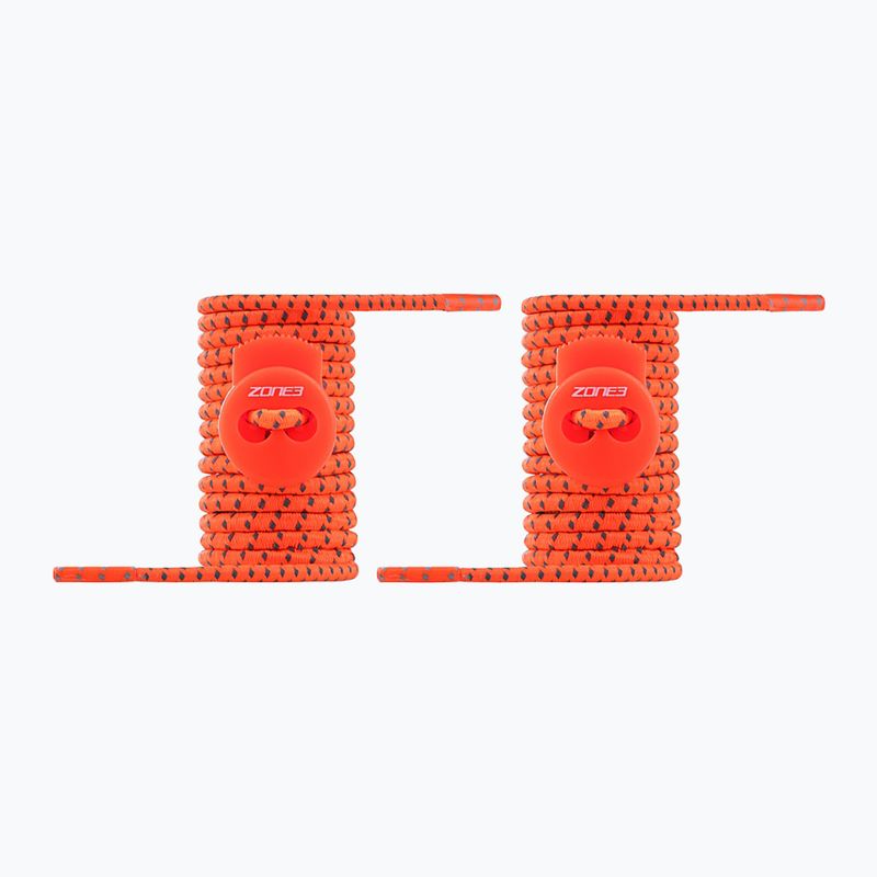 Șireturi cu auto-blocare ZONE3 Elastic neon orange 2
