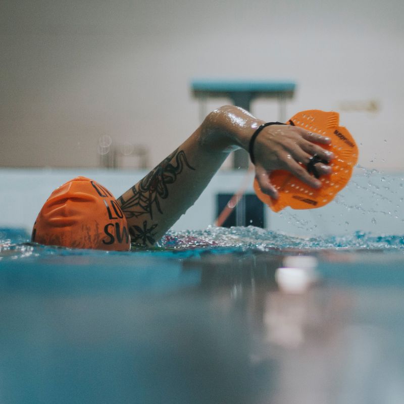 Labe de înot BuddySwim Power Paddle orange 7