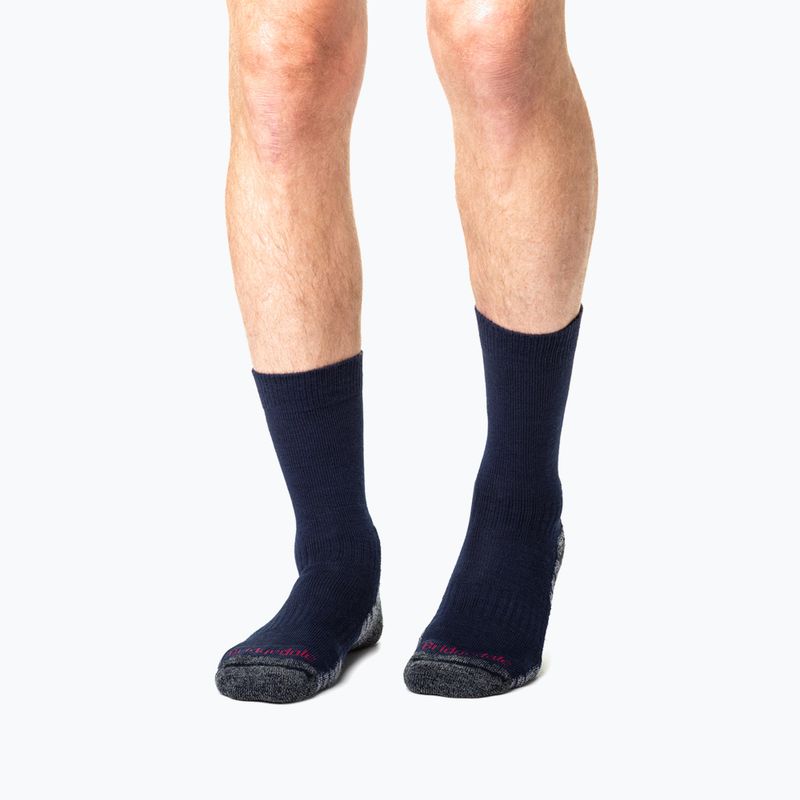 Șosete pentru bărbați Bridgedale Lightweight Merino Performance Boot Original navy/grey 5