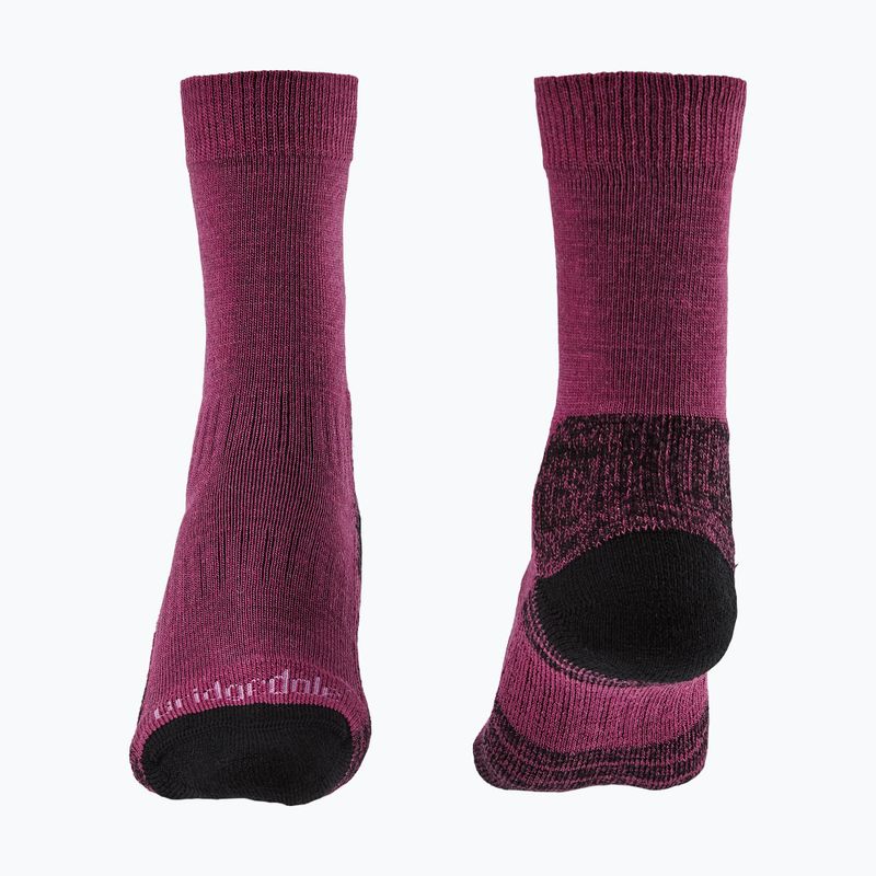 Șosete pentru femei Bridgedale Lightweight Merino Performance Boot Original berry 2