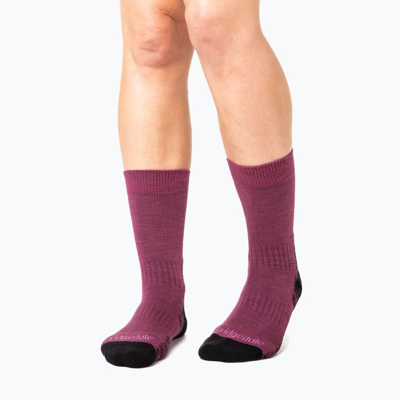 Șosete pentru femei Bridgedale Lightweight Merino Performance Boot Original berry 5