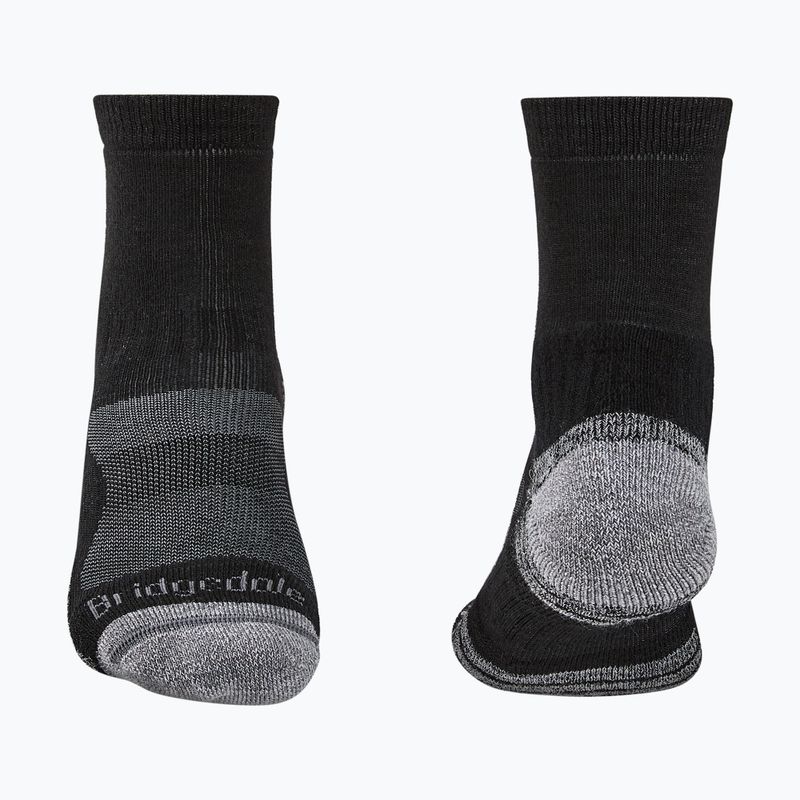 Șosete pentru bărbați Bridgedale Hike Lightweight Performance ¾ Crew black/silver 2