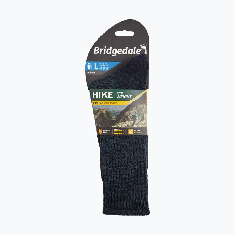 Șosete pentru bărbați Bridgedale Midweight Merino Comfort Boot Original navy 4