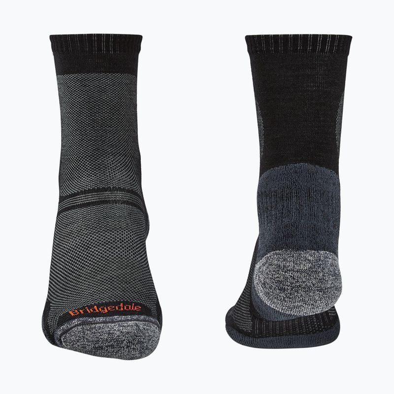 Șosete de trekking pentru bărbați Bridgedale Hike Ultralight Performance Crew black 2