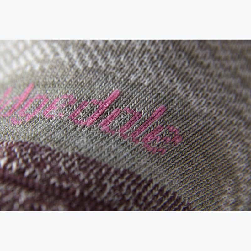 Șosete de trekking pentru femei Bridgedale Hike Ultralight Performance Crew aubergine 3