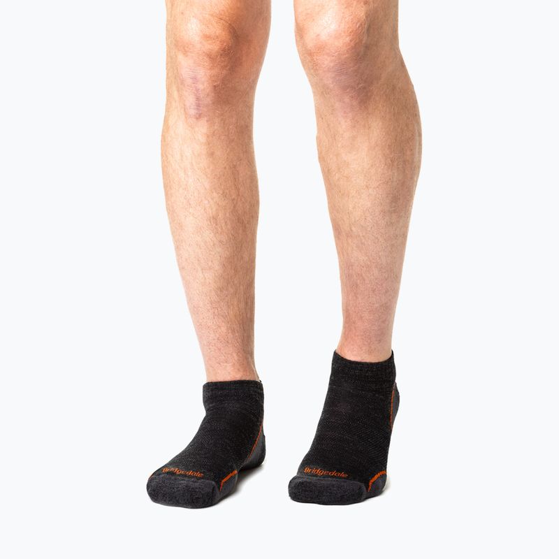 Șosete de trekking pentru bărbați Bridgedale Hike Ultralight Merino Performance Low anthracite/orange 3