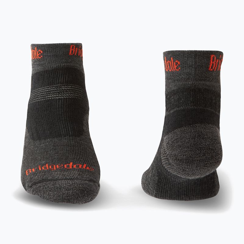 Șosete de trekking pentru bărbați Bridgedale Hike Midweight Performance Ankle graphite/orange 2