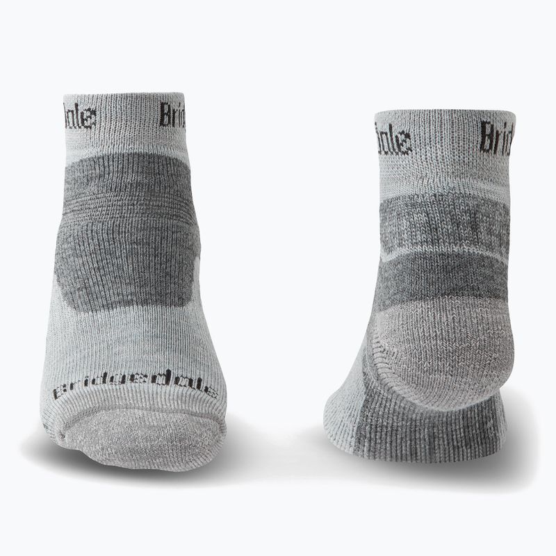Șosete de trekking pentru bărbați Bridgedale Hike Midweight Performance Ankle silver/black 2