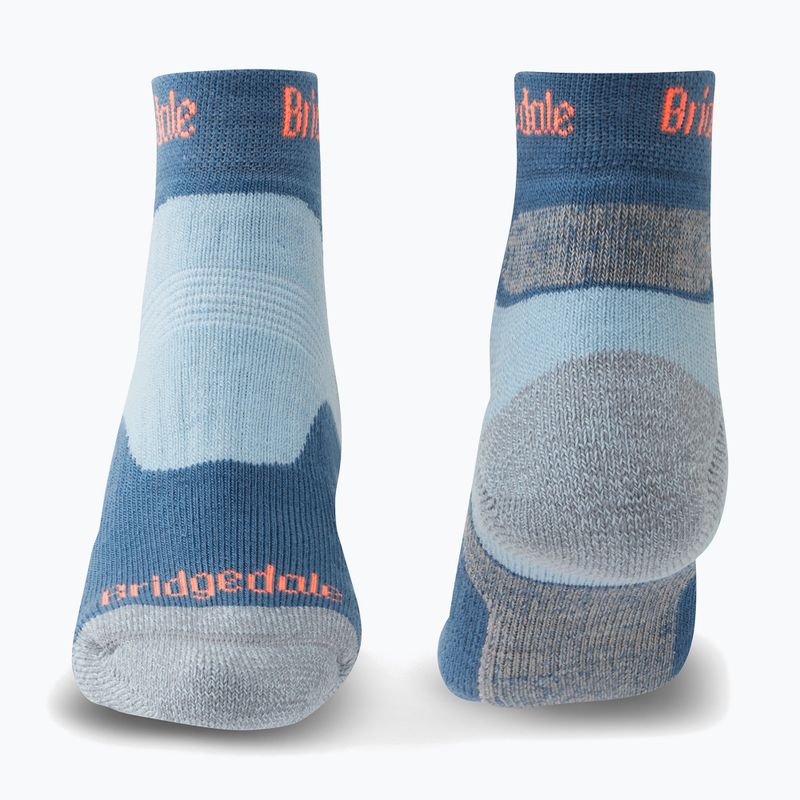 Șosete de trekking pentru femei Bridgedale Hike Midweight Performance Ankle blue 2