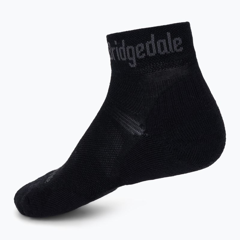 Șosete de trekking pentru bărbați Bridgedale Hike Ultralight Performance Ankle black/grey 2