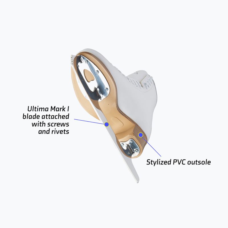 Patine artistice pentru femei Jackson Classic 200 Ultima Mark I Blade white 10