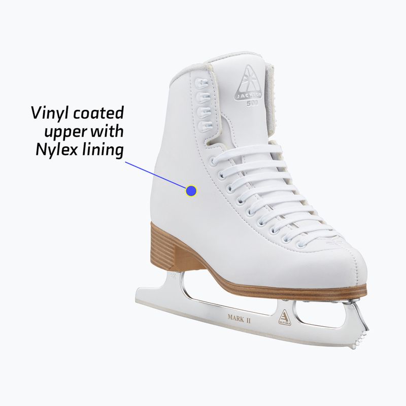 Patine artistice pentru femei Jackson Classic 500 Ultima Mark I Blade white 10