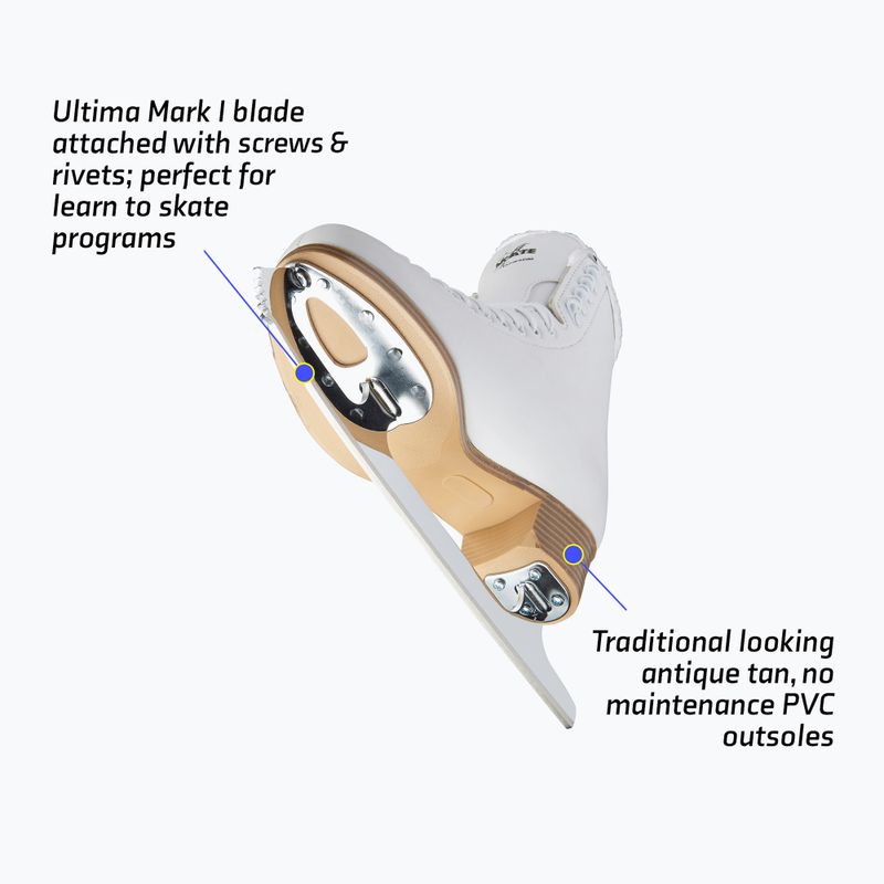 Patine artistice pentru femei Jackson Classic 380 Ultima Mark I Blade white 11