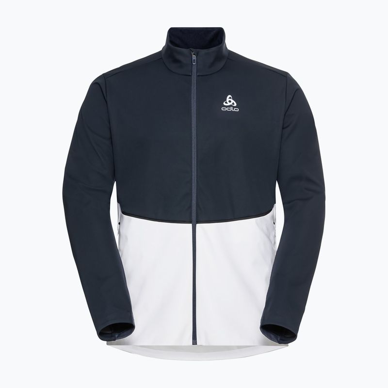 Jachetă de schi pentru bărbați Odlo Markenes softshell albastru marin și alb 612642