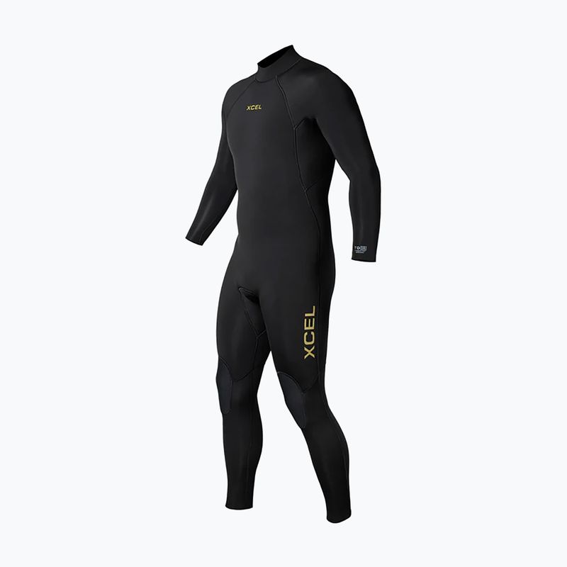 Costum de înot pentru bărbați Xcel Comp 4/3 mm Back Zip Full black 3